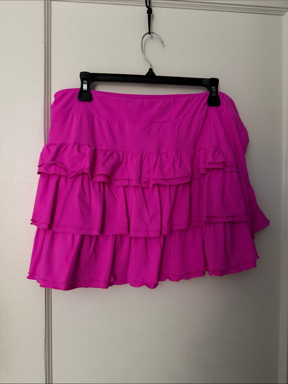 Lilly Pulitzer Hot Pink Ruffle Skater Skirt